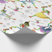 Baum Frog Nutcracker Ballet Geschenkpapier (Ecke)