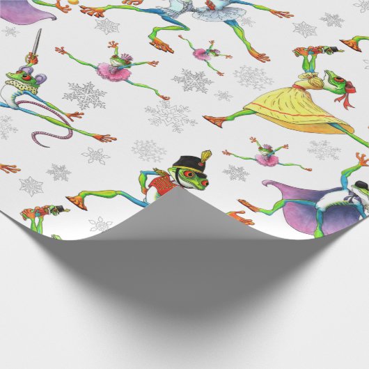 Baum Frog Nutcracker Ballet Geschenkpapier (Ecke)