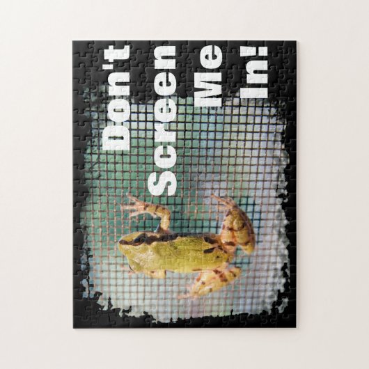 Baum Frog On Screen Foto benutzerdefiniert  Puzzle (Vertikal)