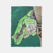 Baum Frog Painting Fleecedecke (Vorderseite)