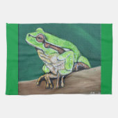 Baum Frog Painting Geschirrtuch (Horizontal)