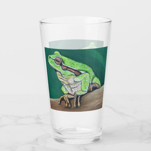 Baum Frog Painting Glas (Rückseite)