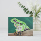 Baum Frog Painting Postkarte (Stehend Vorderseite)