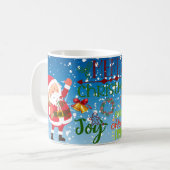 Baum fröhliche Weihnachtsstimmung Kaffeetasse (Vorderseite Links)
