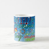 Baum fröhliche Weihnachtsstimmung Kaffeetasse (Mittel)