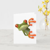 Baum-Frosch-Anmerkungs-Karte Karte (Gelbe Blume)