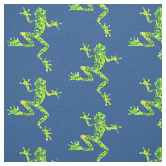 Baum-Frosch auf dem Aufstieg Stoff (Muster)