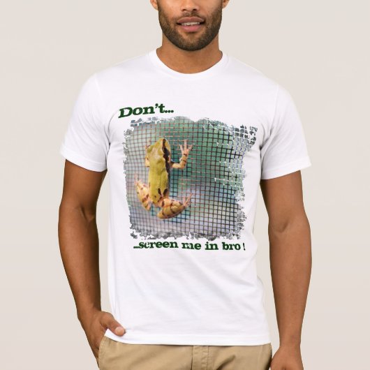Baum-Frosch auf Schirm-naher hoher Fotografie T-Shirt (Vorderseite)