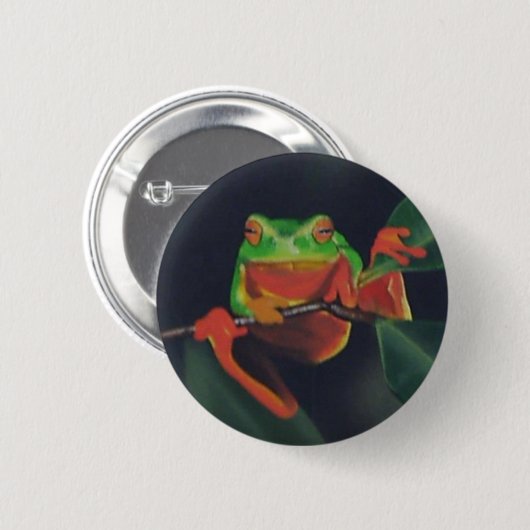 Baum-Frosch Button (Vorne & Hinten)