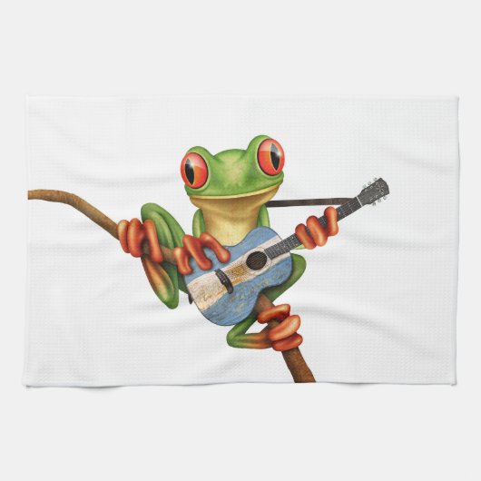 Baum-Frosch, der argentinisches Küchentuch (Horizontal)