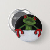 BAUM-FROSCH, DER ZEICHEN HÄLT: SIE WÄHLEN BUTTON (Vorne & Hinten)