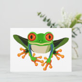 Baum-Frosch Einladung (Stehend Vorderseite)