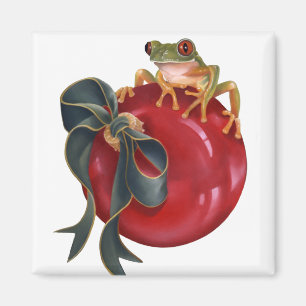 Baum-Frosch-Feiertags-Magnet Magnet