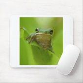 Baum-Frosch-Grün fertigen Sprung besonders an Mousepad (Mit Mouse)