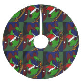 Baum-Frosch im Polyester Weihnachtsbaumdecke (Vorderseite)
