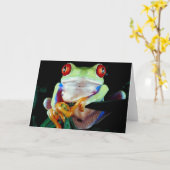Baum-Frosch Karte (Gelbe Blume)