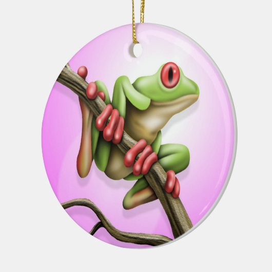 Baum-Frosch Keramik Ornament (Links)