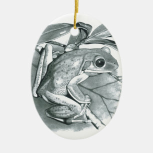 Baum-Frosch Keramikornament