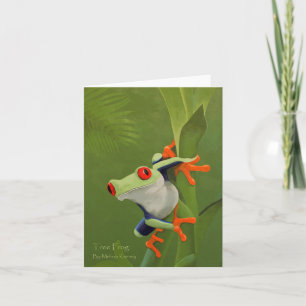 Baum-Frosch-Malerei-Anmerkungs-Karte Karte