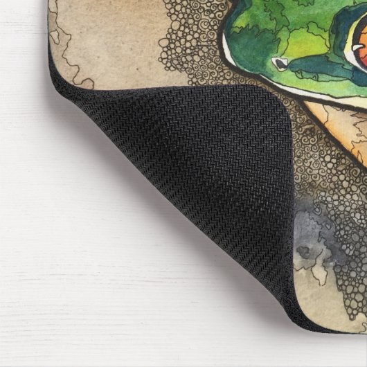 Baum-Frosch-Mausunterlage Mousepad (Ecke)