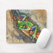 Baum-Frosch-Mausunterlage Mousepad (Mit Mouse)