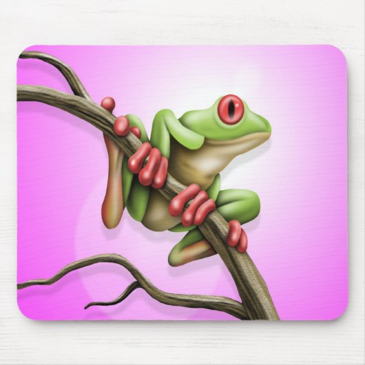 Baum-Frosch Mousepad (Vorne)