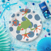Baum-Frosch Pappteller (Party)