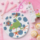 Baum-Frosch Pappteller (Party)