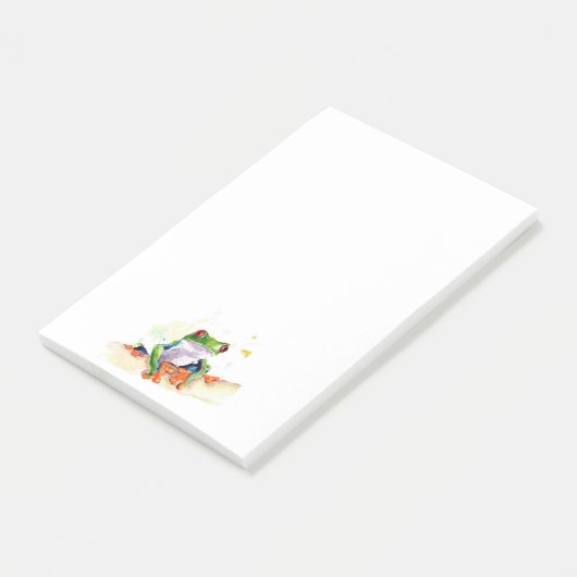 Baum-Frosch Post-it Klebezettel (angewinkelt)