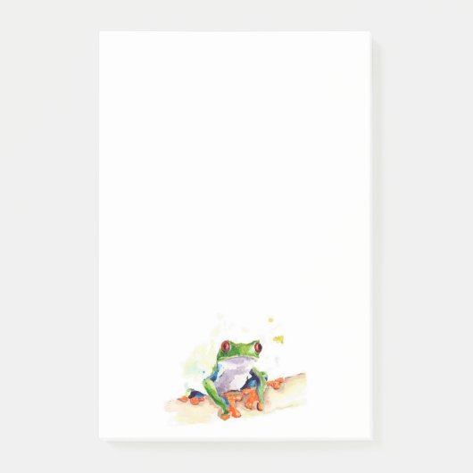 Baum-Frosch Post-it Klebezettel (Vorderseite)