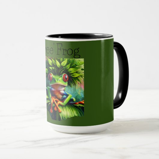 'Baum' Frosch Tasse (VorderseiteRechts)