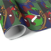 Baum-Frosch-tragendes Geschenkpapier (Rolleneckpunkt)