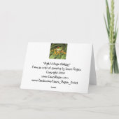 Baum-Frosch-Weihnachtskarte Feiertagskarte (Rückseite)