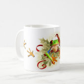 Baum-Frosch-WeihnachtsTasse Kaffeetasse (Vorderseite Links)