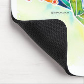 Baum-Frosch-wunderliches Grün Mousepad (Ecke)