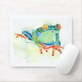 Baum-Frosch-wunderliches Grün Mousepad (Mit Mouse)
