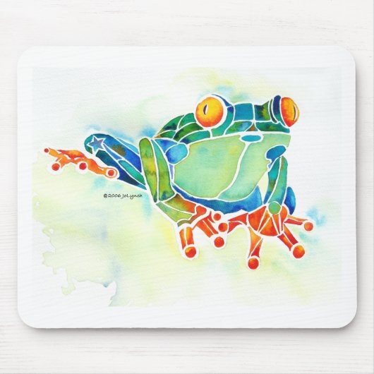 Baum-Frosch-wunderliches Grün Mousepad (Vorne)