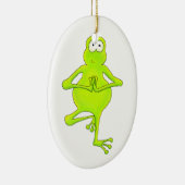 Baum-Frosch-Yoga-Baum-Pose-Verzierung Keramikornament (Rechts)