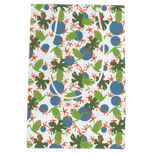 Baum-Frösche Mittlere Geschenktüte (Rückseite)