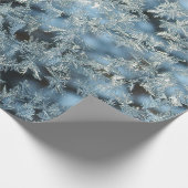 Baum-Frost-Natur-abstrakte photographische Kunst Geschenkpapier (Ecke)