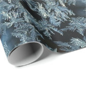 Baum-Frost-Natur-abstrakte photographische Kunst Geschenkpapier (Rolleneckpunkt)