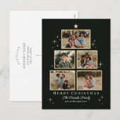 Baum Gallery Editable Color Holiday Card Postkarte (Vorne/Hinten)