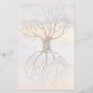 Baum gegen den Himmel Briefpapier