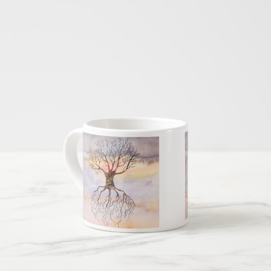 Baum gegen den Himmel Espressotasse (Vorderseite Links)