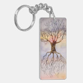 Baum gegen den Himmel Schlüsselanhänger (Vorderseite links)