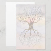 Baum gegen Himmel Briefpapier (Vorne/Hinten)