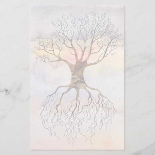 Baum gegen Himmel Briefpapier (Vorderseite)