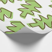 Baum gemustert geschenkpapier (Ecke)