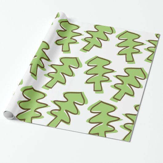 Baum gemustert geschenkpapier (Ungerollt)