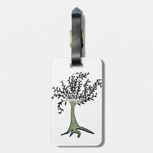 Baum Gepäckanhänger (Rückseite vertikal)